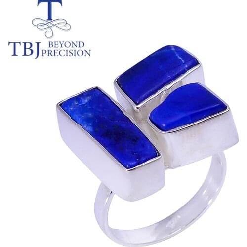 New arrival ,handmade Lapis gemstone Ring natural Blue agate gemstone Ring 925 sterling silver cool design for women unique look