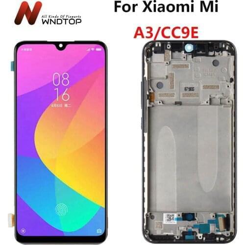 TFT LCD For Xiaomi Mi CC9E LCD Display Touch Screen Digitizer Assembly For Xiaomi MI A3 LCD Screen Replacement With Frame
