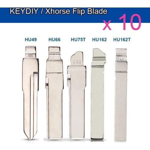 10Pcs #01 #42 #86 #133 #149 For Audi VW Polo Passat B5 Tiguan Golf Santana Bora Seat Skoda HU66 HU162T Auto Uncut Car Key Blade