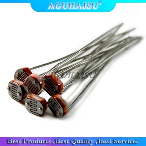 20PCS LDR Photo Light Sensitive Resistor Photoelectric Photoresistor 5528 GL5528 5537 5506 5516 5539 5549 For Arduino