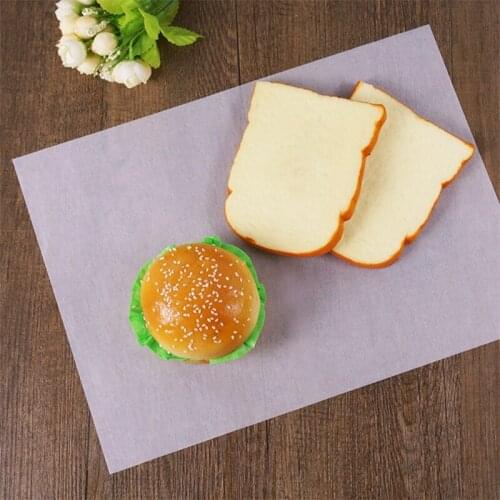 38*28CM Food Grade White Baking Paper Unprinted Oilproof Paper Restaurant Pad Pan Paper Hamburger Chicken Rolls Packing Tools