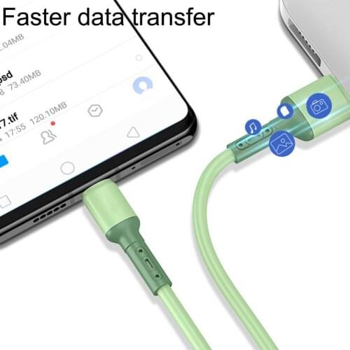 3A Type C Cable Fast Charging Liquid Silicone 1m Cord usbC For Samsung Huawei P40 P40 pro Xiaomi charger 3A USB-C Cable Cord