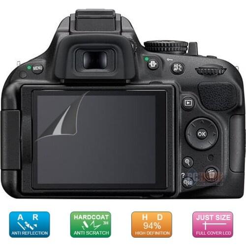 6pcs, 3pack) LCD Guard Film Screen Display Protector for Nikon D5200 D5100 Digital SLR Camera
