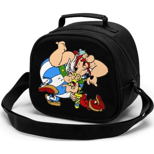 Asterix Obelix Children fashion lunch bag thermal insulated bag travel casual insulated picnic bag