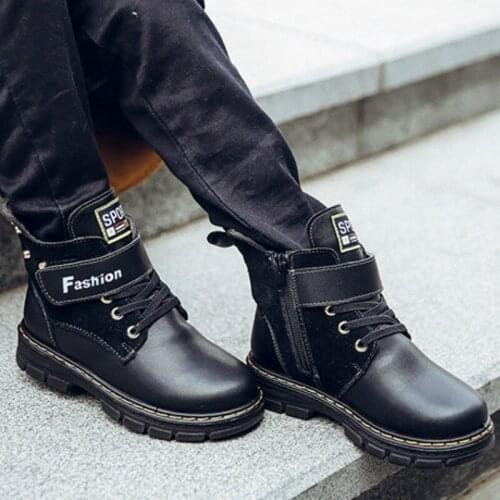 EISWELT Children's Leather Shoes