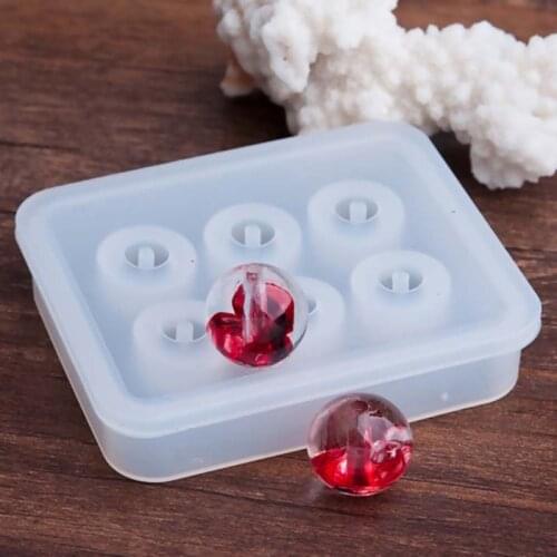 Silicone Resin Mold For Jewelry beads Making Rectangle shape White 72mm(2 7/8") x 59mm(2 3/8"), 1 Piece