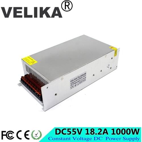 1000W 55V 18.2A Single Output Switching power supply AC to DC 55V smps for LED Industrial Equipment Machine Stepper Motor