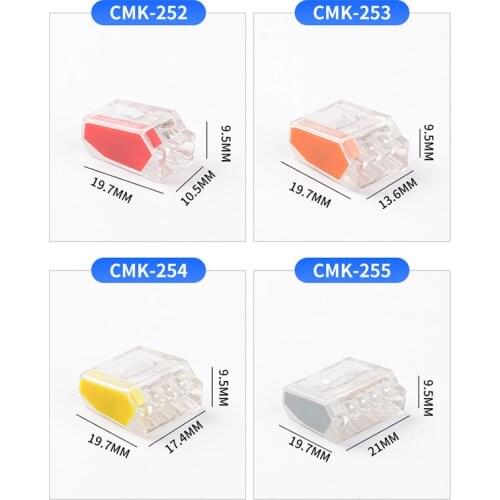 JINH Mini universal Wire Connector fast Cable Connector Push-in Conductor Terminal Block