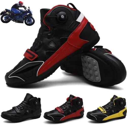 Motorcycle Shoes Men Four Seasons Off-Road Motorcycle Shoes Racing Boots Summer Motorcycle Brigade Equipment Street Racing Shoes