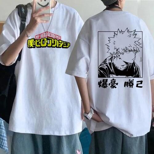 2021 My Hero Academia T Shirt Men Manga Anime Boku No Hero Academia T-shirt 90s Unisex Tshirt Hip Hop Tee Male