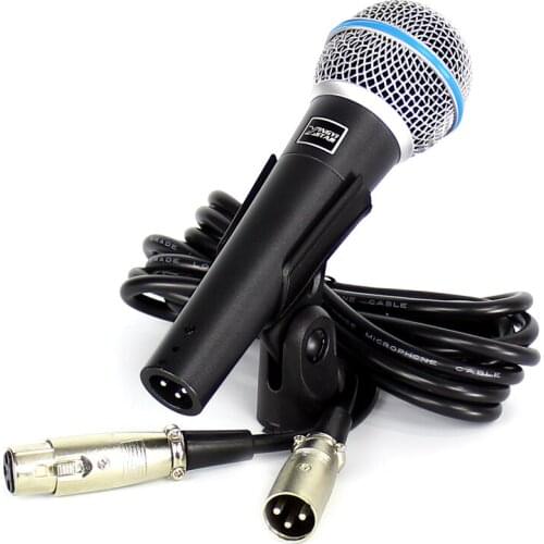 Beta58A Handheld Wired Mic Vocal Dynamic Microphone Professional Microfone With XLR 3 Pin Audio Cable For PC Karaoke Audio Mixer