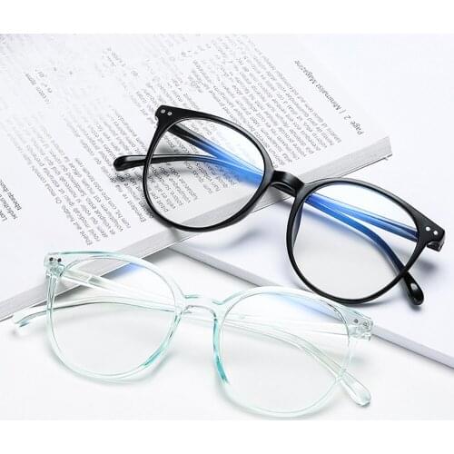 Blue Light Glasses Clear Round Computer Gaming Glasses Fashion Women Eyewear Improve Comfort Anti Blue Ray Eyeglasses For Men