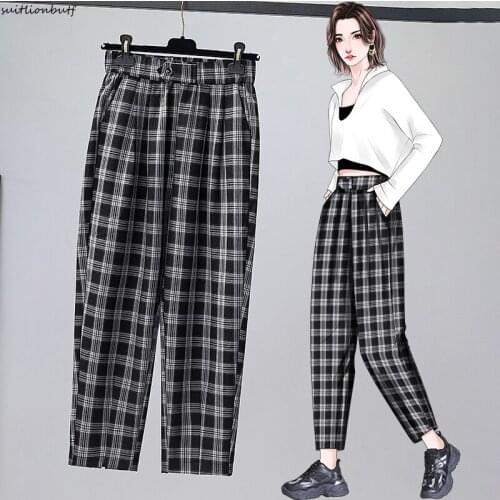 Женские брюки в клетку SUITLIONBUTF China At AliExpress