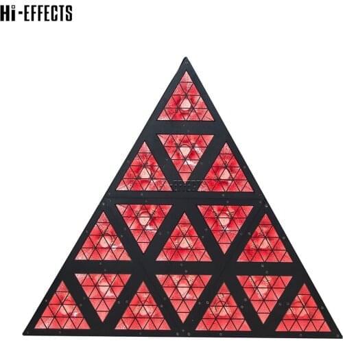 Triangle Shapes Led Light Panel Stage Lighting 18pcs 30W Gold And 576*0.2W RGB Splicable Stage Led Effect Light For Ktv Bar Club