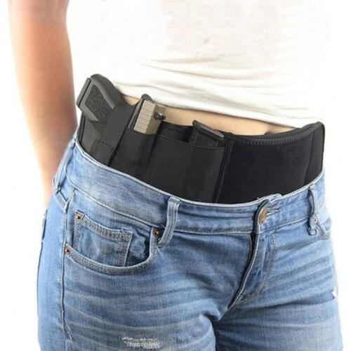 Military Portable Hidden Waist bag Holster Wide Belt Tactical Pistol Holster Mobile Phone Case Hunting Shooting Defense Holster