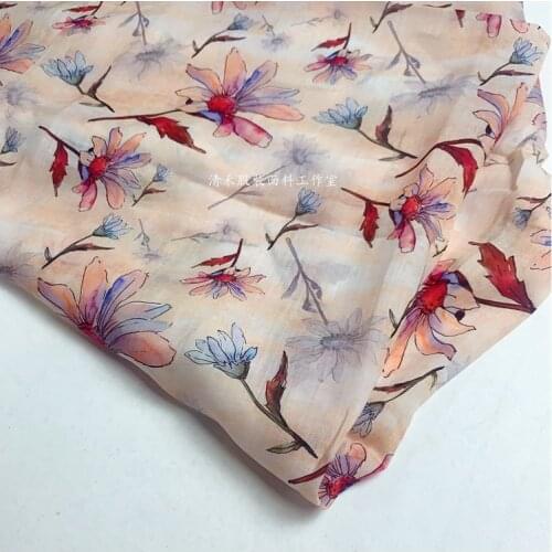 High quality ramie fabrics High-end gowns, chongsam shirts and jackets tissu High-end brand patchwork soft Linen