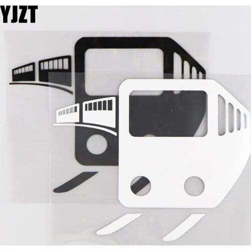 YJZT 20.1CM*16.5CM Train Cartoon Pattern Vinyl Decal Decoration Car Sticker 1A-0107