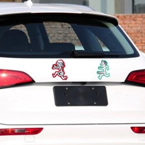Funny Car Sticker Male Chasing Female Escape Screw Nut Decal Motorcycle Bumper Window Decoration Styling for Volkswagen Golf