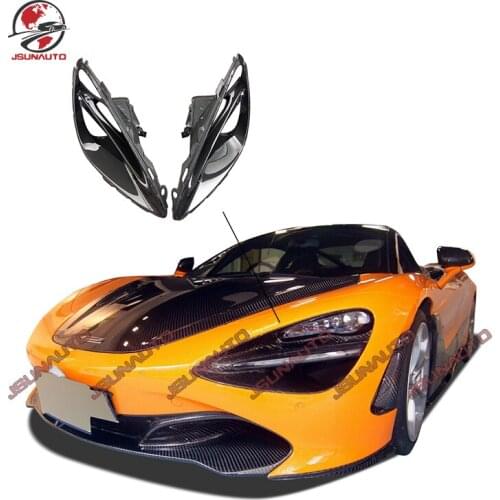 CF Parts For Mclaren 720s Carbon Fiber Headlight Cover Front Lamp Cover Auto Carbon Parts OEM Style