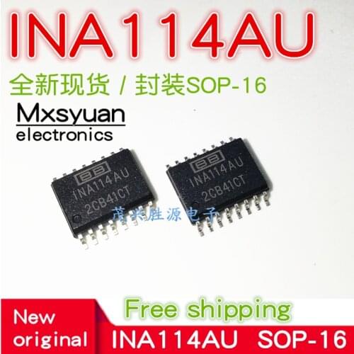 10~100pcs INA114AU INA114 SOP-16 Instrument amplifier chip