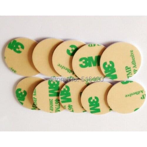 10 pcs/lot) NFC RFID Tags Stickers F08 1K 13.56Mhz Proximity Cards 3M glue PVC Key Label