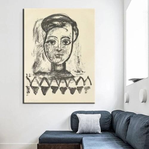 100% Hand Painted Oil Paintings Picasso Women Abstract Canvas Art Painting Wall Art Pictures For Living Room Bedroom Decor