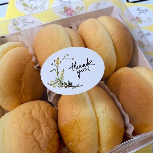 120 Pcs Vintage Flower Gifts Sealing Label Sticker Wedding Birthday Party Handmade Cookies Cake Packaging DIY Kraft Decoration