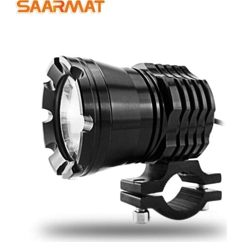 1x LED Strobe Motorcycle headlight spotlights auxiliary lamp bright External Motorbike headlamp accessories car work fog light