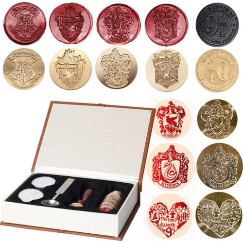 2021 DIY Custom Stamps Wax Seal Box Kit Detachable Stamp Spoon Set Sealing Beads Envelope Wedding Packaging Gifts Postcard