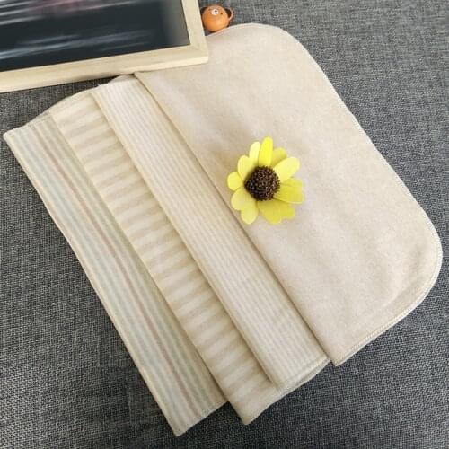 30cm baby small square feeding napkin baby saliva towel Organic cotton without fluorescent agent No pollution No additives 4pcs