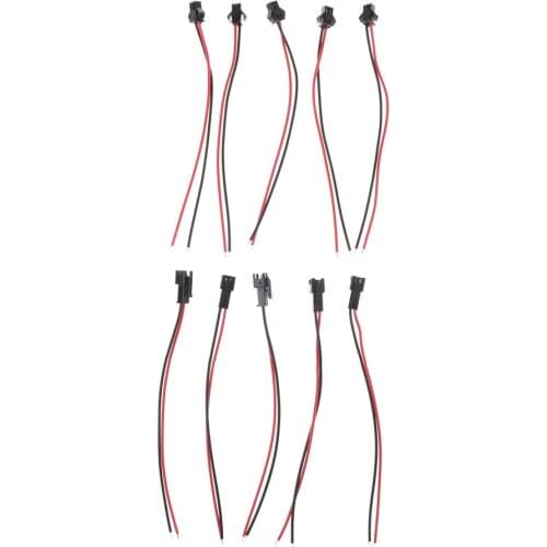 5 Pairs Connector Plug Cable Male+Female for RC Battery