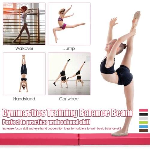 Balance Beam 1.2M Folding Balance Beam Gymnastics Gym Training Equipment Gymnastics Accessories