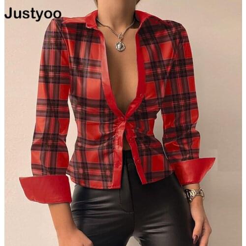 Блузки в клетку BISHAN China At AliExpress