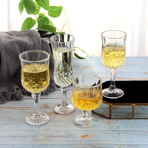 Lead-free glass Goblet Beer Whiskey Cup Classic Style Glass Diamond Red Wine Glasses Champagne Cup Of Whisky Nordic wineglass
