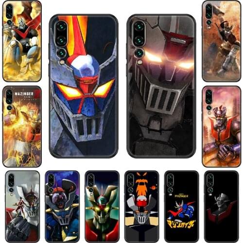 Anime Mazinger Z Phone case For Huawei P 8 10 20 30 Smart Plus 2019 Z Lite Pro 2017 2019 black luxury shell fashion prime tpu