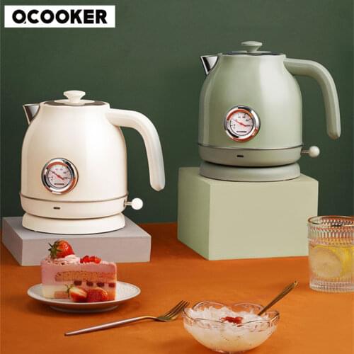 Original Xiaomi MIJIA Qcooker imported temperature control 1.7L kitchen retro electric kettle with temperature bezel