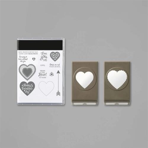 Heart Shaped Clear Knife Mold Metal Cutting Dies For DIY Valentines Day Scrapbooking Making Photo Album Template Handmade Stamps
