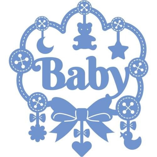 YaMinSanNiO Baby Letter Dies Metal Cutting Dies New 2019 for Card Making Scrapbooking Dies Embossing Cuts Stencil Kid Craft Dies