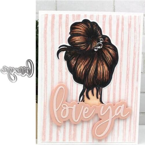 Word Love You Metal Cutting Dies for Scrapbooking and Card Making Paper Craft 2019 New die cuts