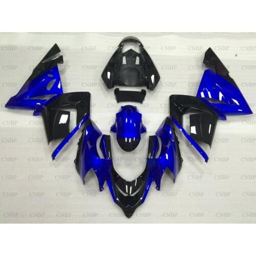 Ninja ZX 10r 2004 - 2005 Fairing Kits ZX10r 2005 Full Body Kits ZX10r 2005 Blue Black Fairing Kits