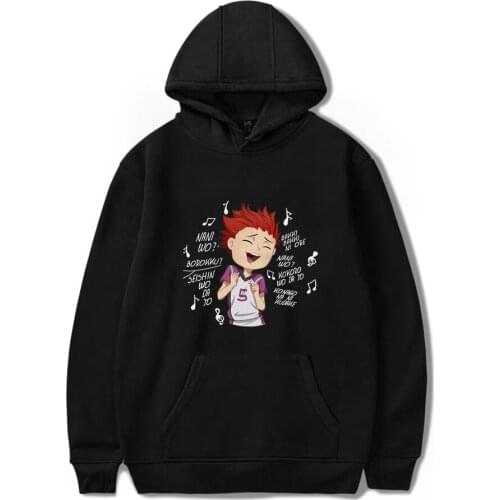 New design Haikyuu!! Hoodies Men Streetwear Women Black Hooded Casual Hip Hop Boys Girls Cute Sweatshirts Fashion Comic Pullover
