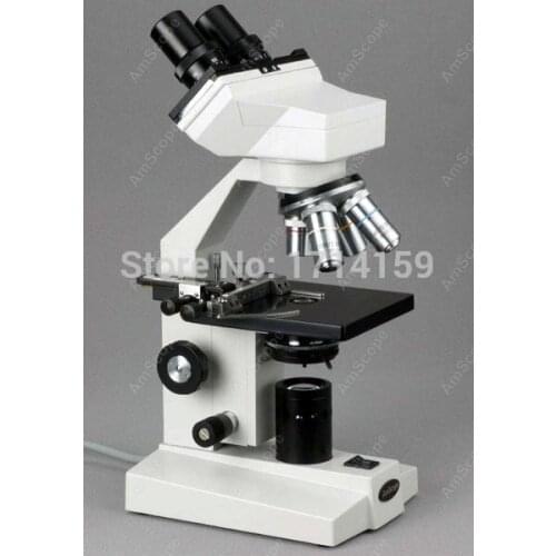 Teaching demonstration-AmScope Supplies 40X-2000X Binocular Biological Microscope with Mechanical Stage B100B-MS