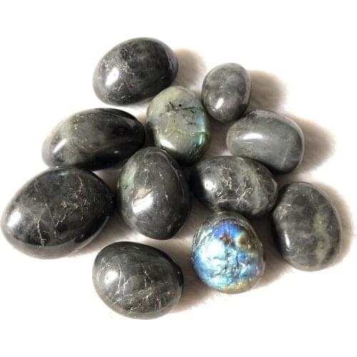 Wholesale 4pcs /pack Natural Labradorite Tumbled Stone beads Healing Stone,Polished Raw Miner Material Speciment