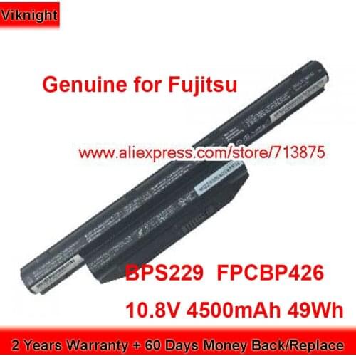 Genuine BPS229 Battery FMVNBP231 for Fujitsu LifeBook E754 S904 E546 A557 FPCBP434 10.8V 4500mAh 49Wh
