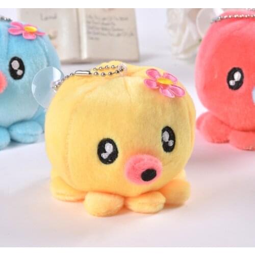 Octopus Octopus Plush Toy Small Pendant Grab Machine Doll Random Colors Cute Animal Doll Children Gifts Stuffed & Plush Animals
