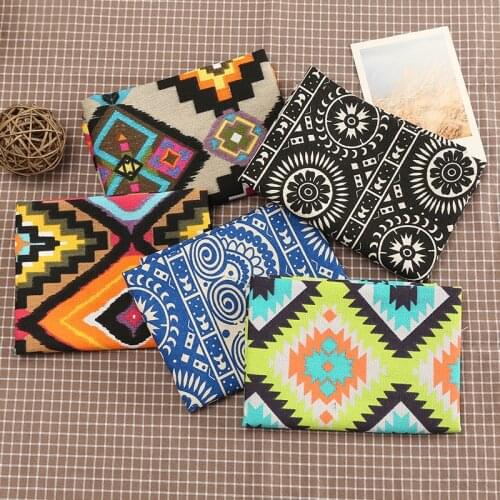 Printed Polyester Cotton Canvas Fabric By Yards Sofa Cover Tablecloth Home Textile Cloth Material JA145