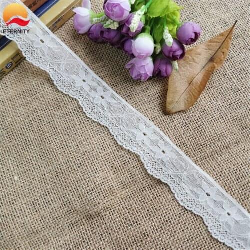 S2498 3.5CM Wide Beautiful Lace Band DIY Pure Lace Embroidery Decoration African Lace Fabric