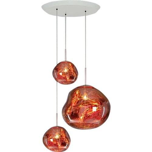 Modern bar coffee house pendant lights Nordic living room dining room LED lighting fixtures lava acrylic iron hanging lamps
