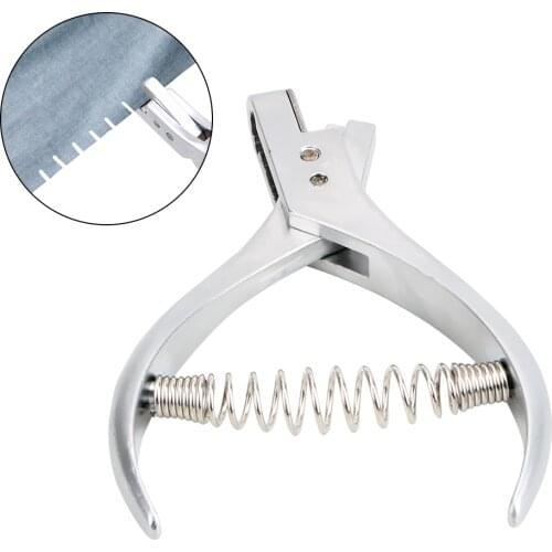 Steel Sewing Pliers Pattern Notchers Shear Proofing Pliers Punch Marker High Quality 1PC Long-nose Pliers