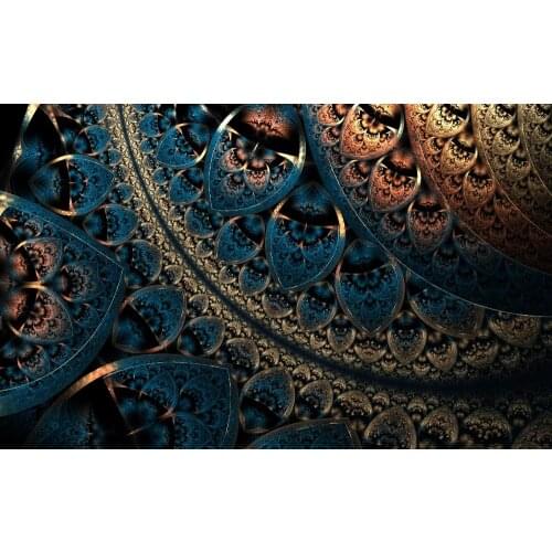 Living room home wall decoration fabric poster Fractals patterns